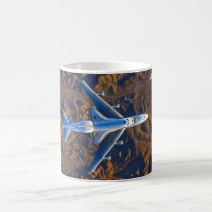 MUG AÉRONEF DE TRANSPORTEUR DE NAVETTE SPATIALE