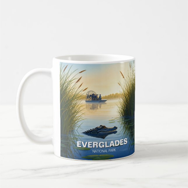 Mug Aéronefs et Alligator Parc national des Everglades (Gauche)