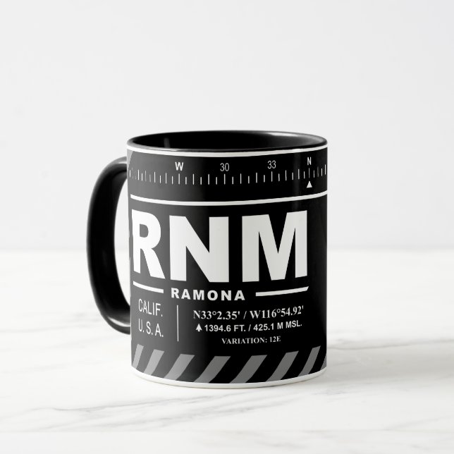 Mug Aéroport de Ramona RNM  (Devant gauche)
