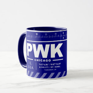 Mug aéroport exécutif de Chicago PWK