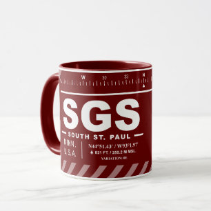 Mug Aéroport municipal de South St Paul Fleming Field