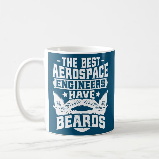 Mug Aerospace Engineer Bearded Aerospace Engineering (Gauche)