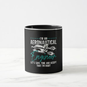 Mug Aérospatiale Je suis une fusée d'ingénieur aéronau