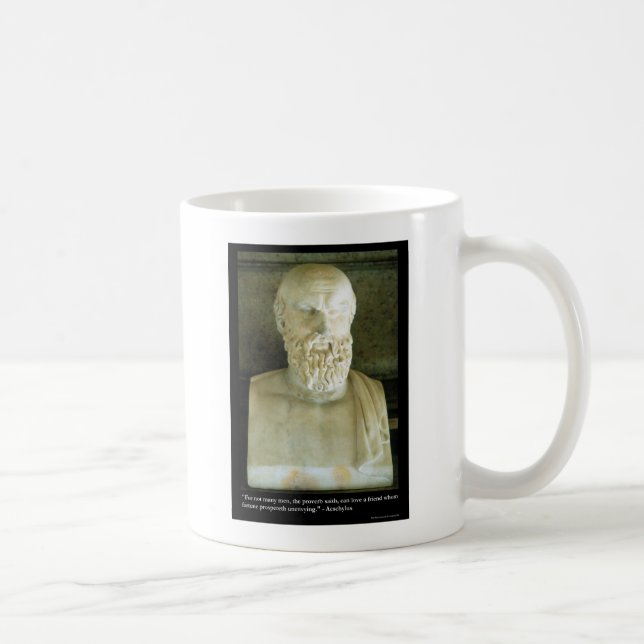 Mug Aeschylus "Le proverbe dit" Citation Cadeaux T-shi (Droite)
