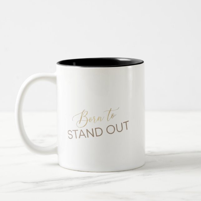 Mug Aesthétique Né Pour Se Démarquer – Inspiration (Gauche)