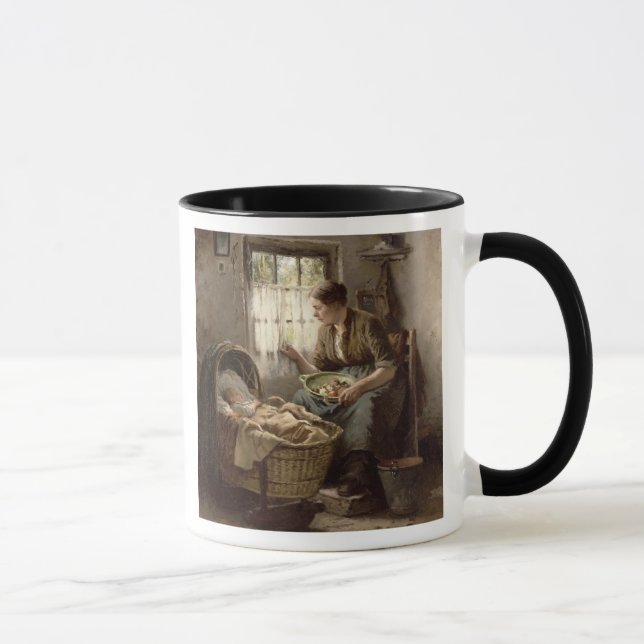 Mug Affection maternelle (huile sur la toile) (Droite)