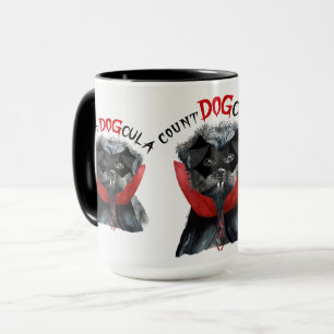 Mug Affenpinscher Funny Count DOGcula Halloween