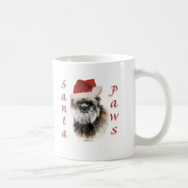 Mug Affenpinscher Père Noël Paws (Droite)