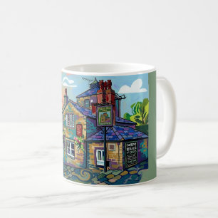 Mug Affiche artistique du Puzzle Hall Inn, Sowerby Bri