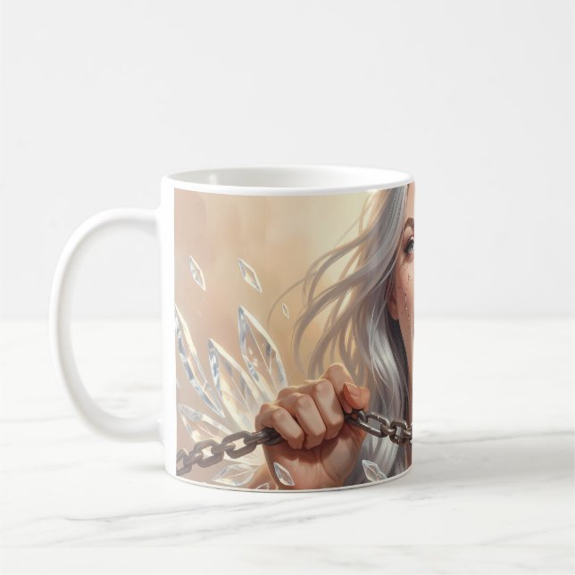 Mug Affiche d'art de force intérieure Break Free (Gauche)
