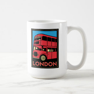 Mug affiche d'art déco de Londres Westminster