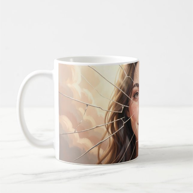 Mug Affiche d'autonomisation Éclatée en Lumière (Gauche)