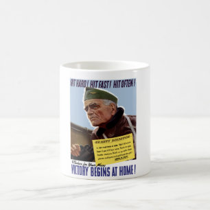 Mug Affiche de 2ÈME GUERRE MONDIALE Taureau Halsey