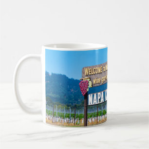 Mug Affiche de bienvenue de pays de vin de Napa Valley