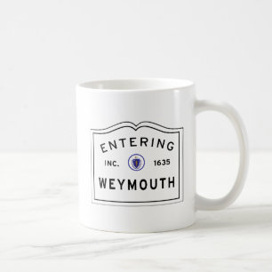Mug Affiche de bienvenue entrante de Weymouth