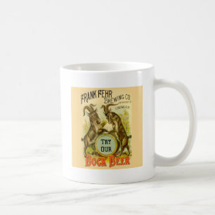 Mug Affiche de bière Bock vintage : Antique Goat Saloo