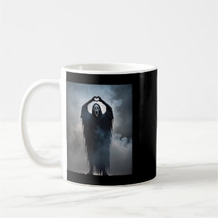 Mug Affiche de Halloween Mains de cœur de fantôme Horr