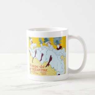 Mug Affiche de la danseuse jaune de Toulouse Lautrec