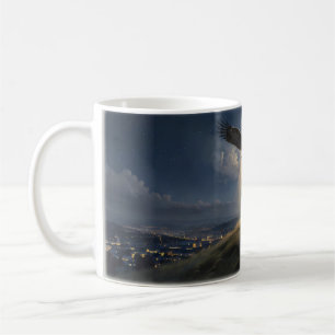 Mug Affiche de la nuit d'Eagle City pour Running Up Th