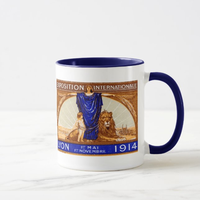 Mug Affiche de l'Exposition Internationale de Lyon 191 (Droite)