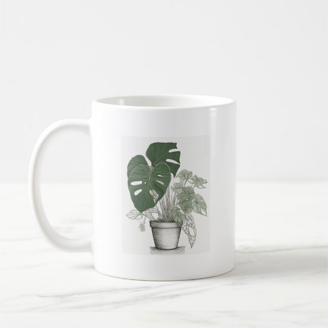 Mug Affiche de parents de plantes botaniques pour jard (Gauche)