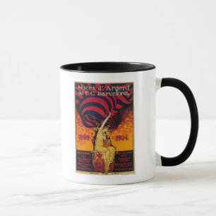 Mug Affiche de promo du football