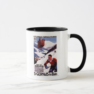 Mug Affiche de promotion du téléphérique SNCF