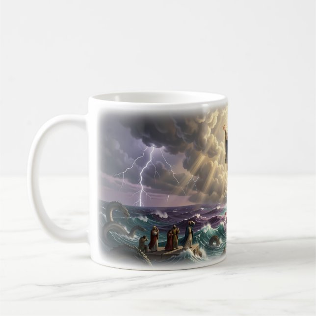 Mug Affiche de protection divine 'Dieu vous voit' (Gauche)