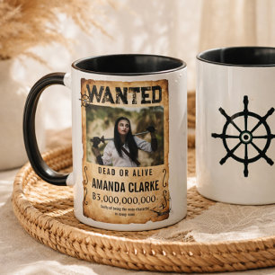 Mug Affiche de recherche de prime de pirate – Photo pe