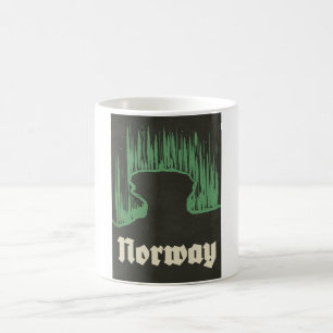 Mug Affiche de ski de voyage en Norvège