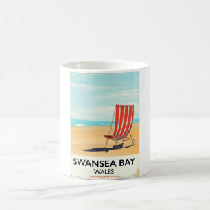 Mug Affiche de Swansea Bay au bord de la mer au Pays d