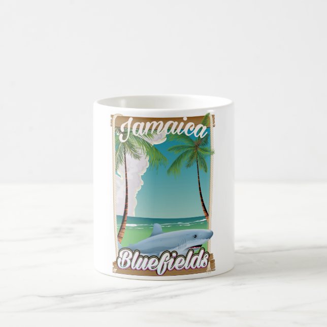 Mug Affiche de vacances à la plage de Bluefields, Jama (Centre)