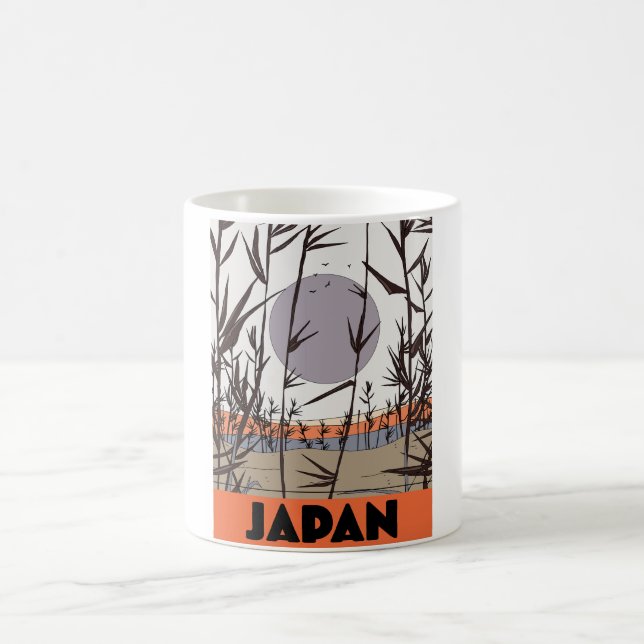 Mug Affiche de voyage au Japon (Centre)