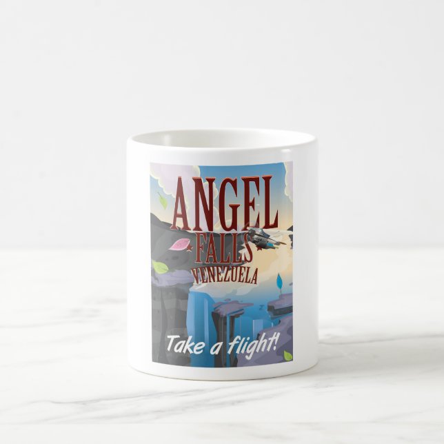 Mug Affiche de voyage au Venezuela Angel Falls (Centre)