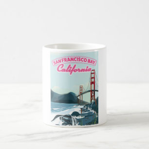 Mug Affiche de voyage de la baie de San Fransisco