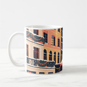 Mug Affiche de voyage de Noël à Londres Big Ben