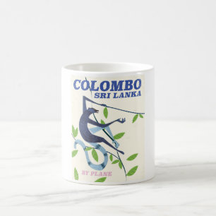Mug Affiche de voyage de style vintage Colombo Sri Lan
