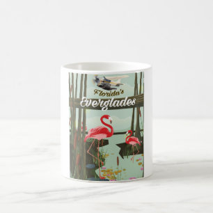 Mug Affiche de voyage dessin animé des Everglades de F