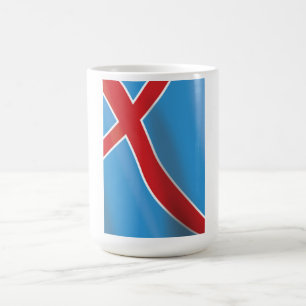 Mug Affiche de voyage du drapeau de Norvège