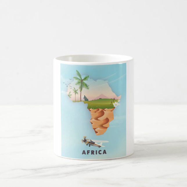 Mug Affiche de voyage en Afrique (Centre)