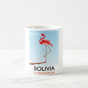 Mug Affiche de voyage flamant de Bolivie