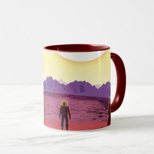 Mug Affiche de voyage future de la NASA - Se détendre