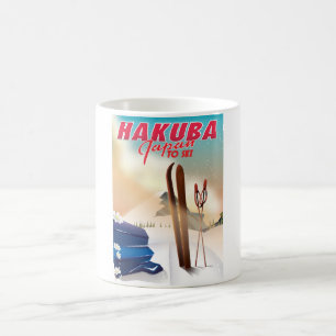 Mug Affiche de voyage japonaise Hakuba.