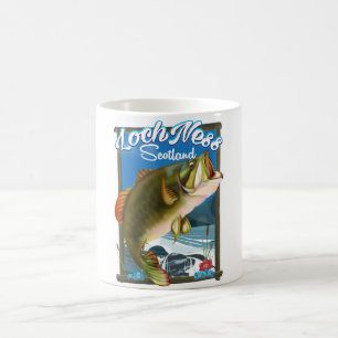 Mug Affiche de voyage Loch Ness Écosse Pêche