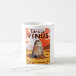 Mug Affiche de voyage pour un voyage sur Vénus.