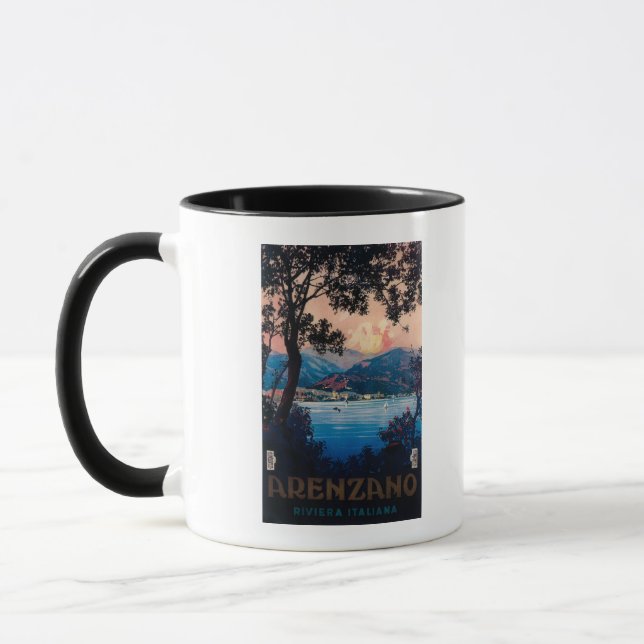 Mug Affiche de voyage Riviera italienne (Gauche)