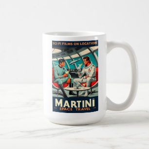 Mug Affiche de voyage spatial Martini Films de science