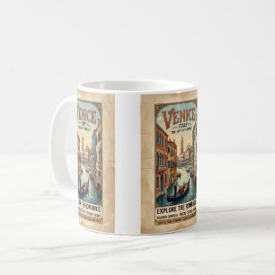 Mug Affiche de voyage Venise Italie vintage