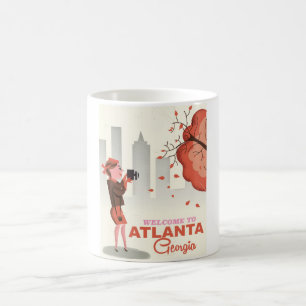 Mug Affiche de voyage vintage Atlanta Géorgie