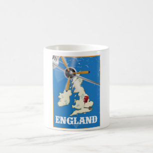 Mug Affiche de voyage vintage d'Angleterre.